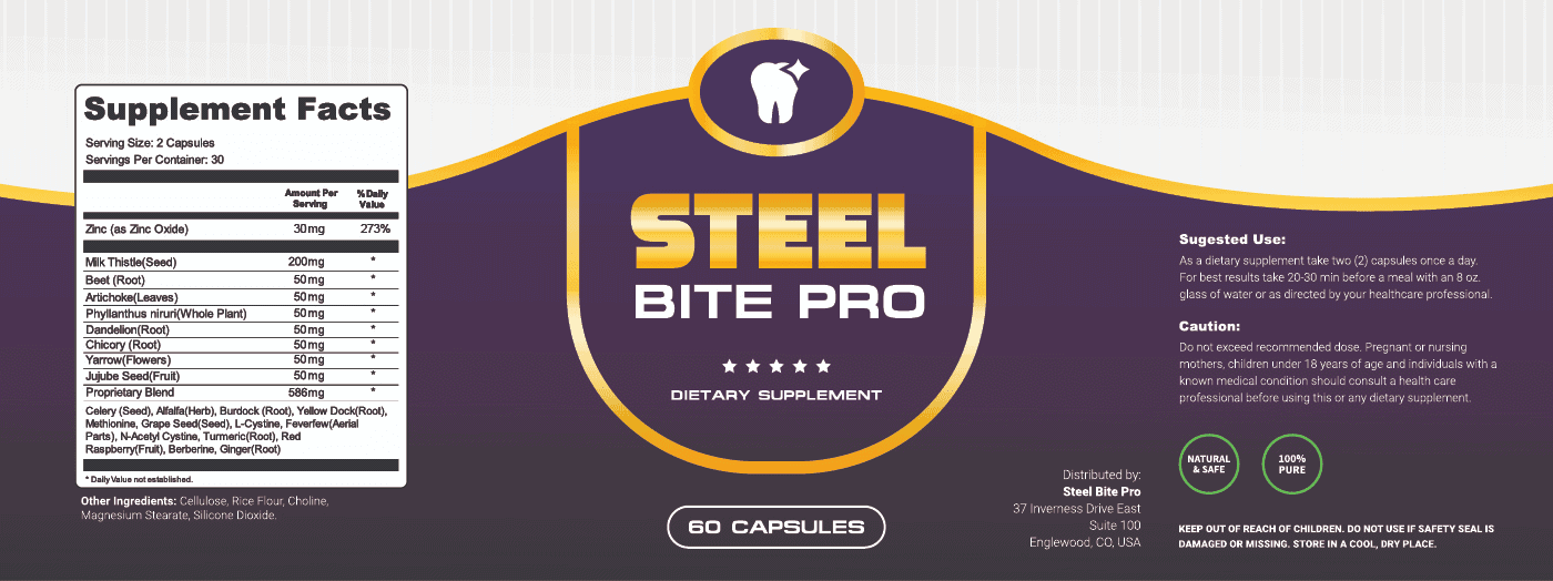 Steel Bite Pro ingredients
